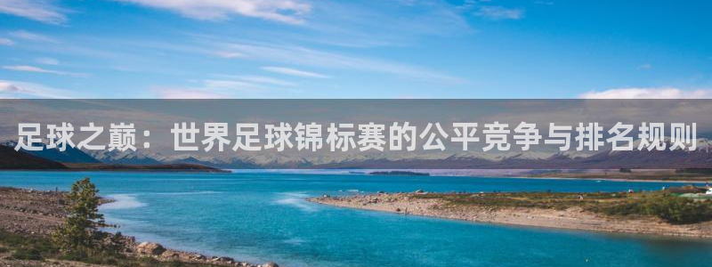 2026年世界杯赛程：足球之巅：世界足球锦标赛的公平竞争与排名规则